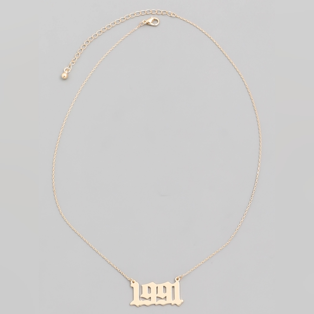 💫1991 Birth Year Gold Necklace✨️